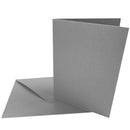 Kraft Collection Blank Metallic Cards & Envelopes Silver