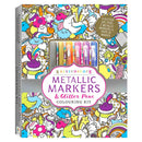 Hinkler Hinkler Metallic Pens & Glitter Markers Colouring Kit