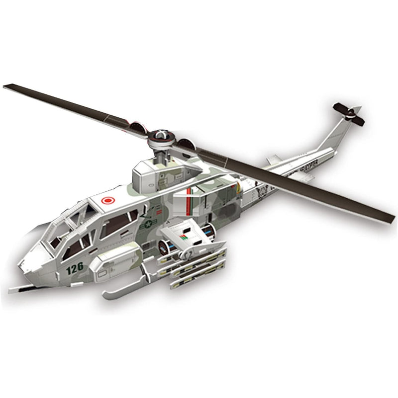 Cubic Fun Cubic Fun 3D Model Building Kit - AH-1 Huey Cobra Military Helicopter