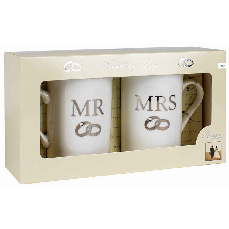 Julianna Amore by Julianna Wedding Day Mr & Mrs Mugs Gift Set