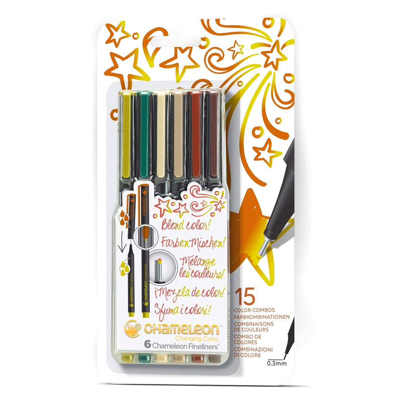 Chameleon Chameleon Colour Blending Fineliner Pens - Nature Colours