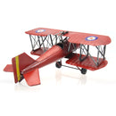 Recycled Metal Art Vintage Sopwith Biplane Aircraft - Handmade Nuts & Bolts Model