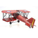 Recycled Metal Art Vintage Sopwith Biplane Aircraft - Handmade Nuts & Bolts Model