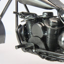 Recycled Metal Art Vintage Pillion Seat Motorcycle Bike - Handmade Nuts & Bolts Model