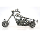 Recycled Metal Art Vintage Pillion Seat Motorcycle Bike - Handmade Nuts & Bolts Model