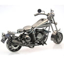 Recycled Metal Art Vintage Pillion Seat Motorcycle Bike - Handmade Nuts & Bolts Model