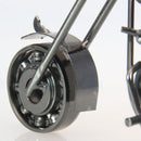 Recycled Metal Art Vintage Pillion Seat Motorcycle Bike - Handmade Nuts & Bolts Model