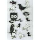 Woodland Birds Owl Clear Stamps Set