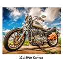 5D Picture DIY Paint by Numbers Craft Painting Kit 30x40 Canvas Motor Bike