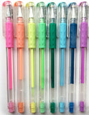 Pentel PENTEL 10pk Coloured Hybrid Gel Grip Pens - Acid Free Ink