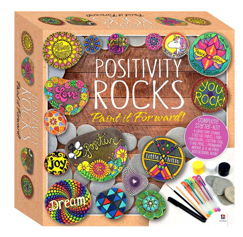 Hinkler Hinkler Positivity Rock Painting Kit
