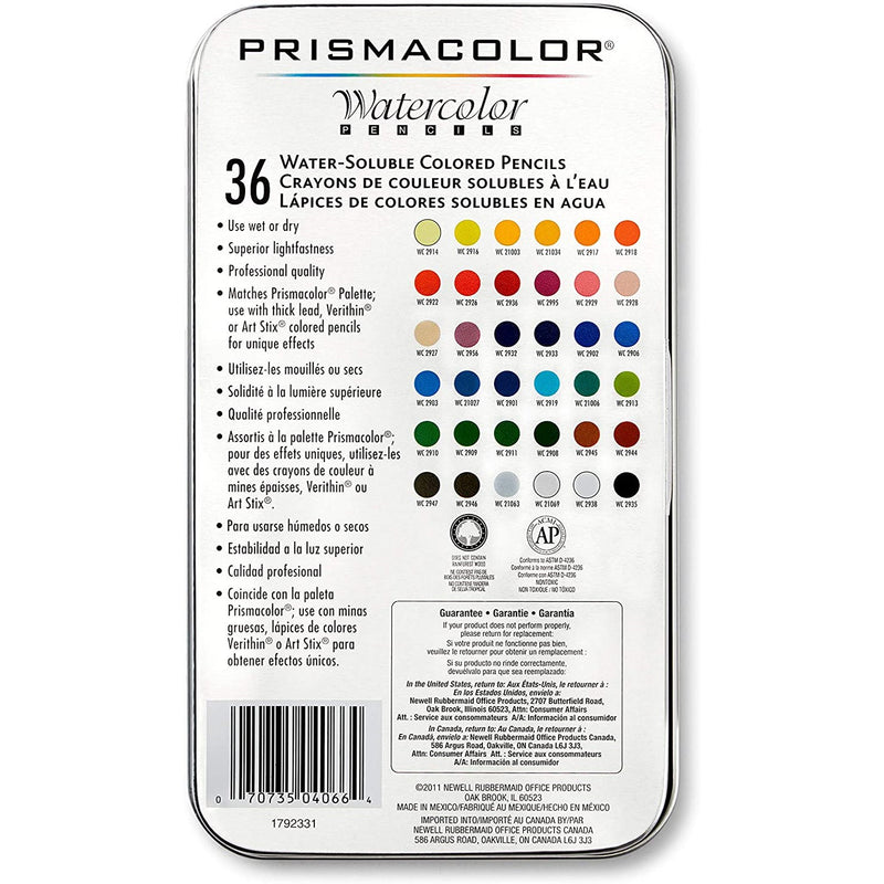 Prismacolor Prismacolor Premier Watercolour Colouring Pencils 36 Colours