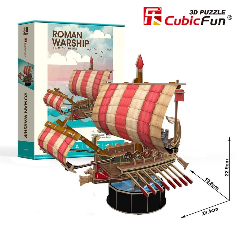 Cubic Fun Roman Warship 3D Puzzle Model Building Kit
