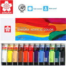 Sakura Sakura Artists Acrylic Color Paint Tubes Set 12 x 20ml
