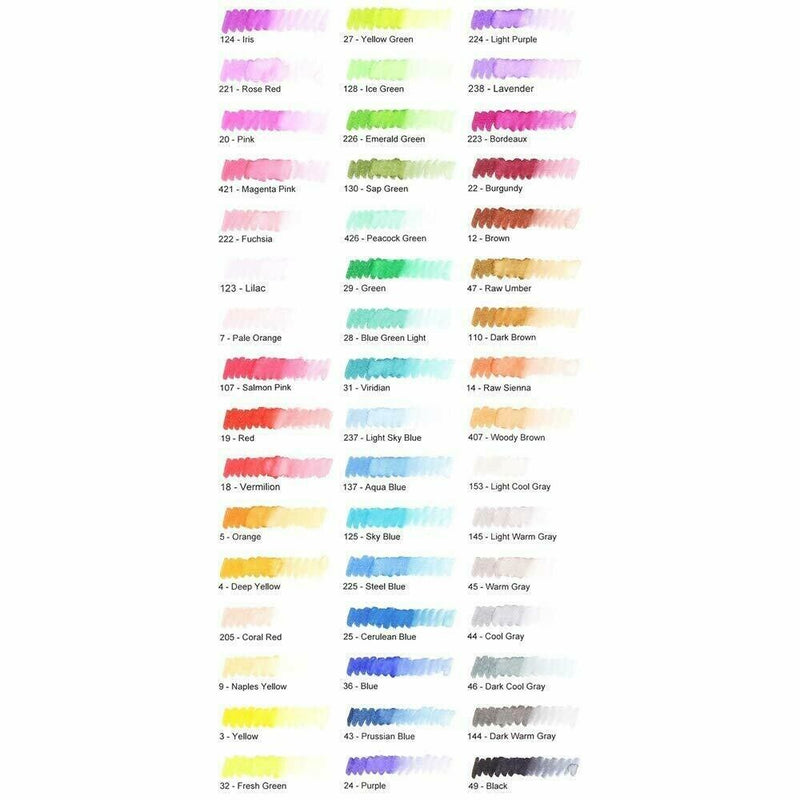 Sakura SAKURA Artists Brush Pens Markers Gift Box - 48 Brilliant Colours
