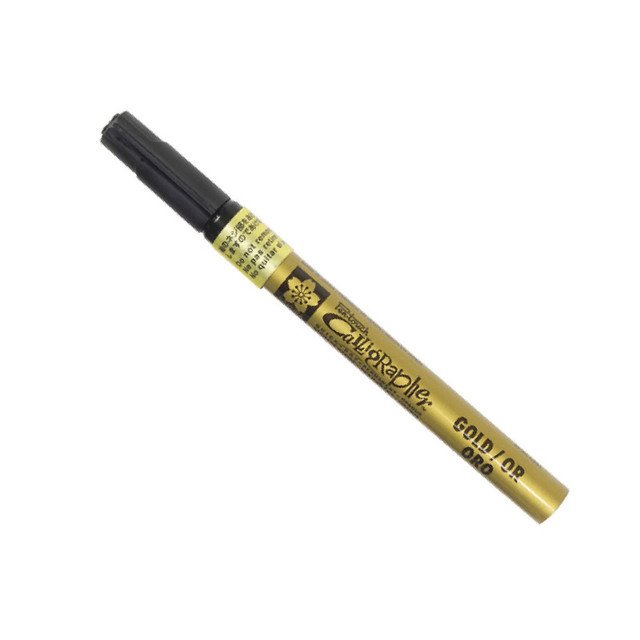 Sakura Sakura Calligraphy Permanent Paint Marker Pen Metallic Gold 1.8mm