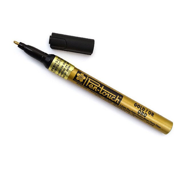 Sakura Sakura Pen Touch Permanent Metallic Paint Marker Gold 1.0mm