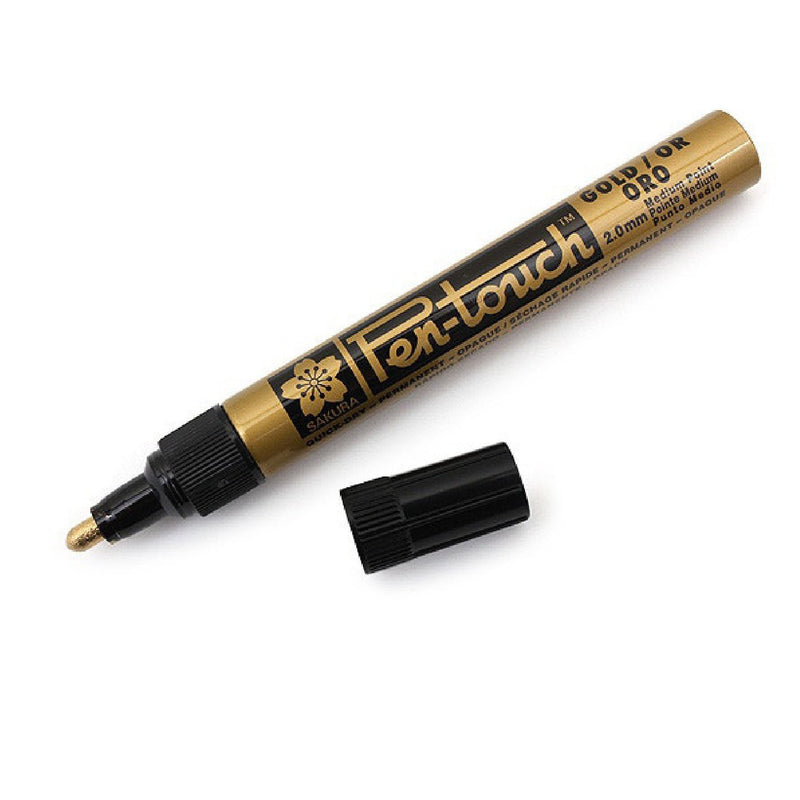 Sakura Sakura Pen Touch Permanent Metallic Paint Marker Gold 2.0mm