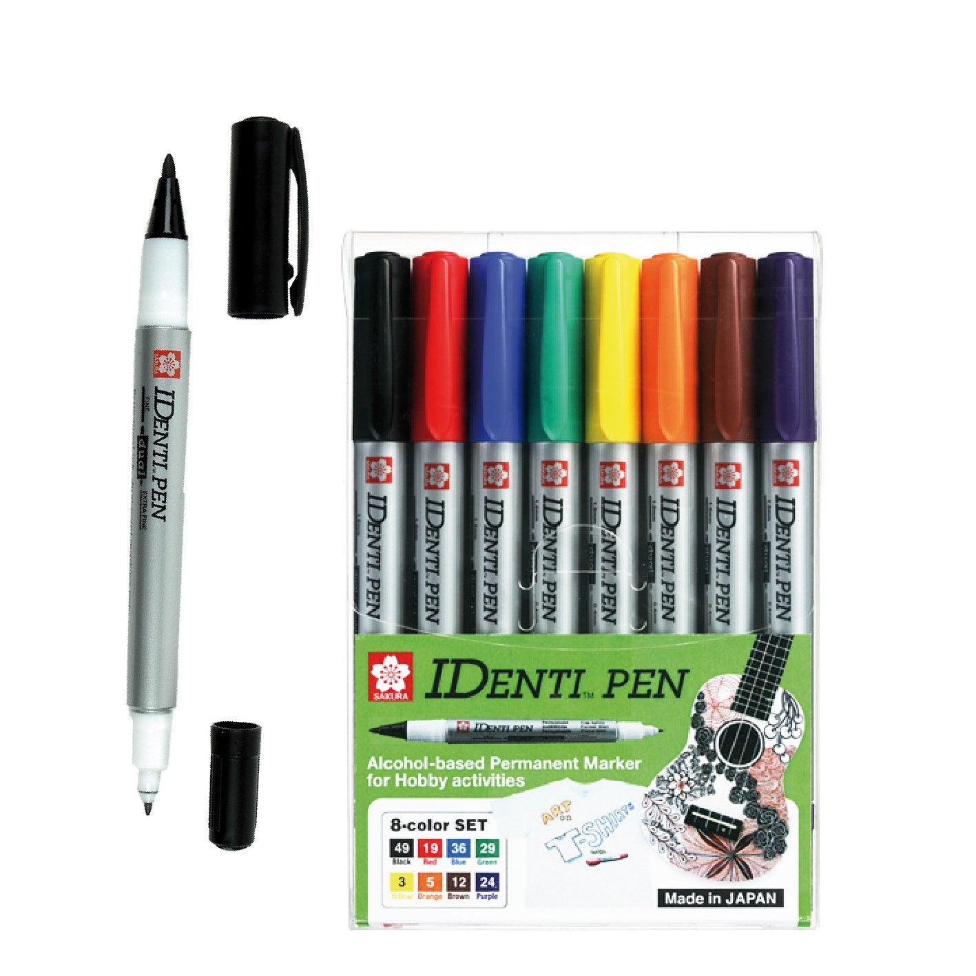 Sakura Identi Double Ended Pens Alcohol Ink Permanent Markers Set