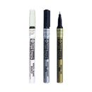 Sakura Sakura Pen Touch 3pc Set 1.0mm Permanent Paint Marker White Gold & Silver
