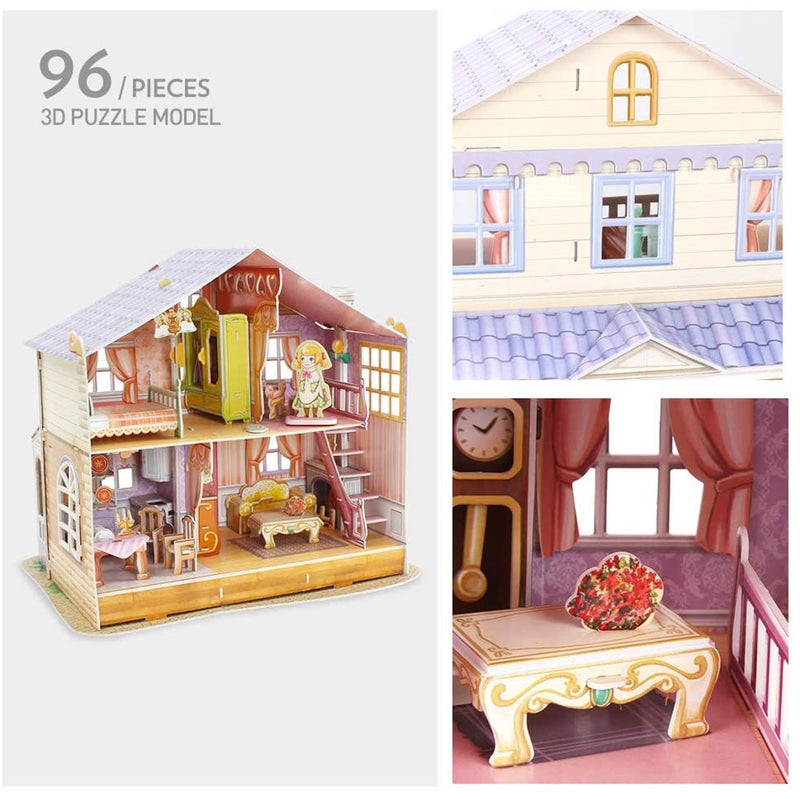 Cubic Fun Cubic Fun 3D Model Building Kit - Sara's Home Dollhouse