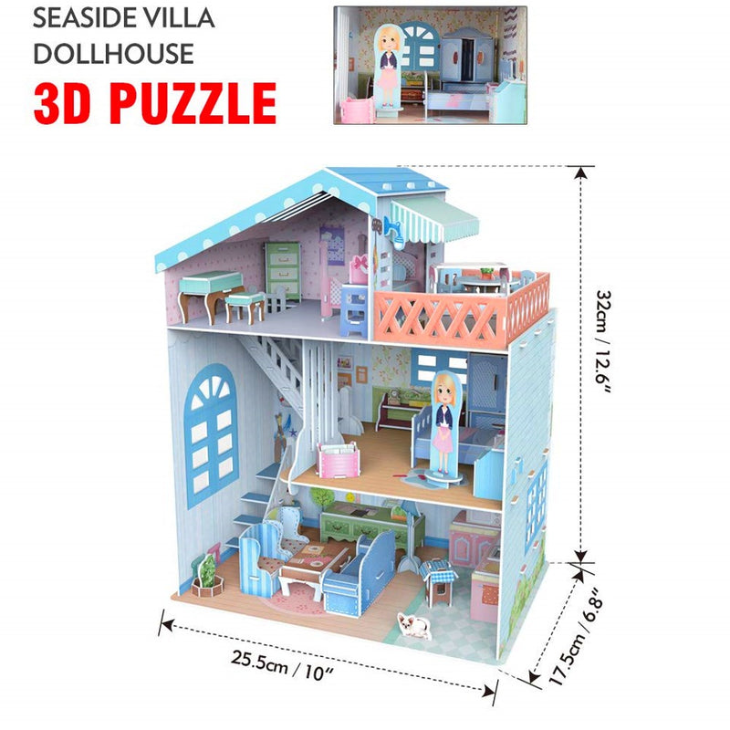 Cubic Fun Cubic Fun 3D Model Building Kit - Seaside Villa House