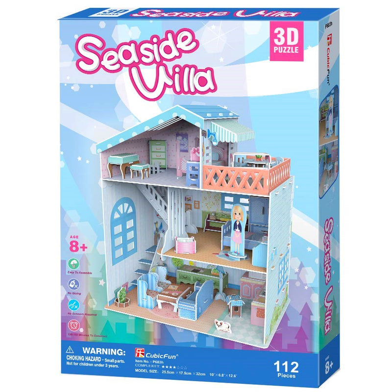 Cubic Fun Cubic Fun 3D Model Building Kit - Seaside Villa House