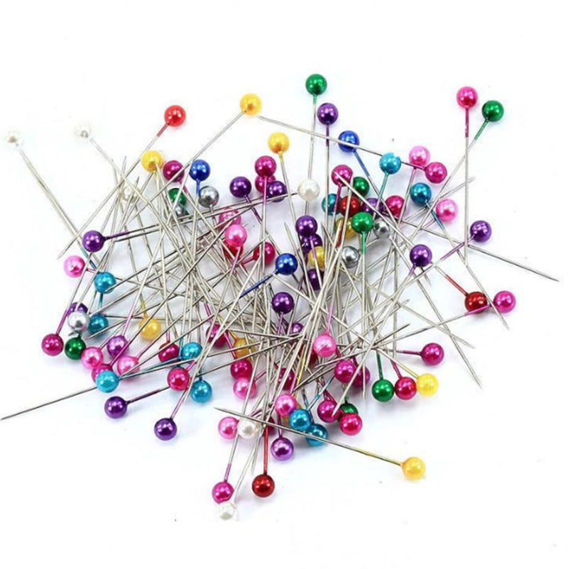 Kraft Collection Sewing Pearl Head Pins 100pk in Storage Container