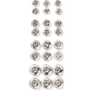 Kraft Collection Sewing Snap Fasteners Silver 24pk