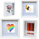 Unigift Unigift White Deep Shadow Box Photo Picture Frame 15x20cm