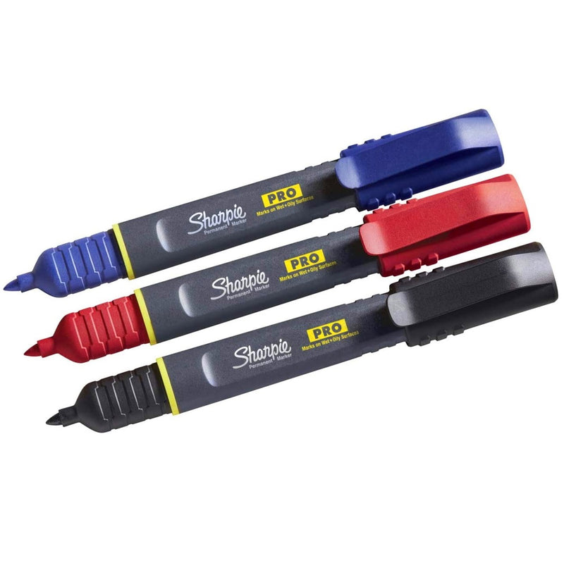 Sharpie Sharpie Pro 4pk Permanent Ink Markers Pens For Wet, Oily, Dusty Surfaces