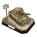 CubicFun 1:35 WWII US M4A4 Sherman Tank – 3D DIY Model Kit