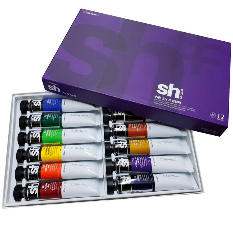 Shinhan Art Shinhan Art Professional Oil Paint Set 12 colours x 50ml