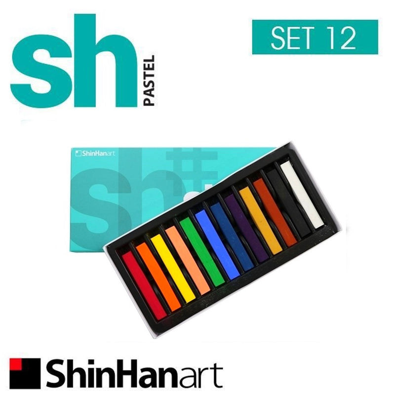 Shinhan Art Shinhan Art Artists Square Soft Pastels Full Stick - 12pk