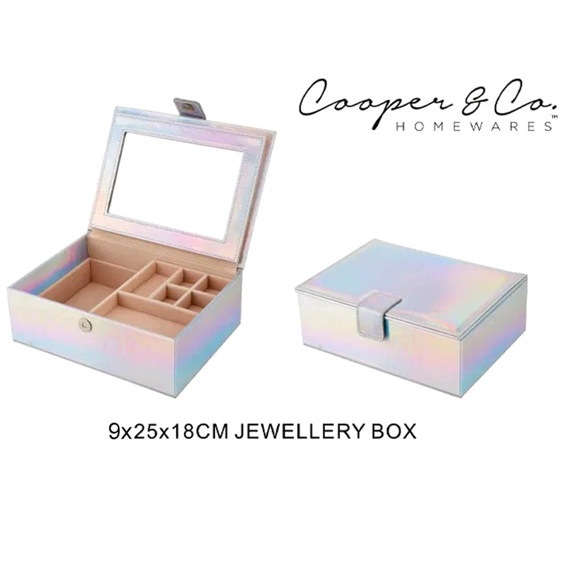 Cooper & Co Cooper & Co Large Jewellery Storage Box - Silver