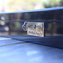 Dal Rossi Dal Rossi Italy Diamond Cut Chess Set Silver/Titanium Carbon Fibre Finish 16" Board