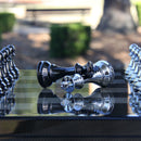 Dal Rossi Dal Rossi Italy Carbon Fibre Finish 50cm Board Chess Set