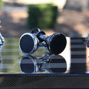 Dal Rossi Dal Rossi Italy Carbon Fibre Finish 50cm Board Chess Set