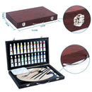 Sinoart Sinoart 34pcs Acrylic Paint Wooden Box Painting Set