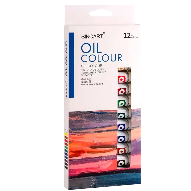 Sinoart Sinoart® Oil Paint Set 12 Colours x12ml