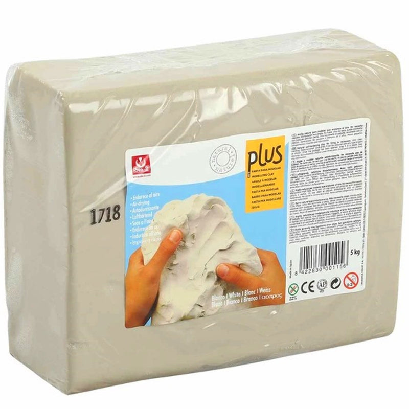 Plus Sio-2 Plus Air Drying Modelling Clay - Natural White 5Kg