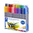 Staedtler Staedtler Double Ended Fibre Tip Markers 72 Pack
