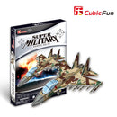 Cubic Fun Sukhoi Military Plane 35pcs 3D Puzzle Model Building Kit