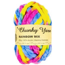 Malli Knitting Malli Knitting 200g Super Chunky Yarn Rainbow Mix