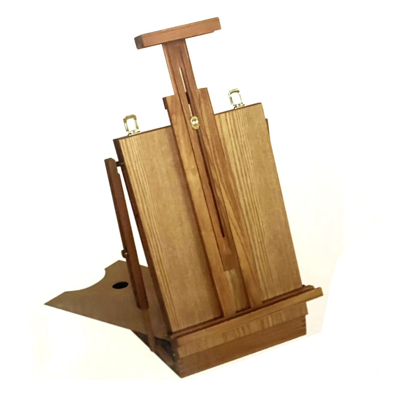 Kraft Collection Wooden Art Sketch Box Portable & Adjustable Table Top Easel