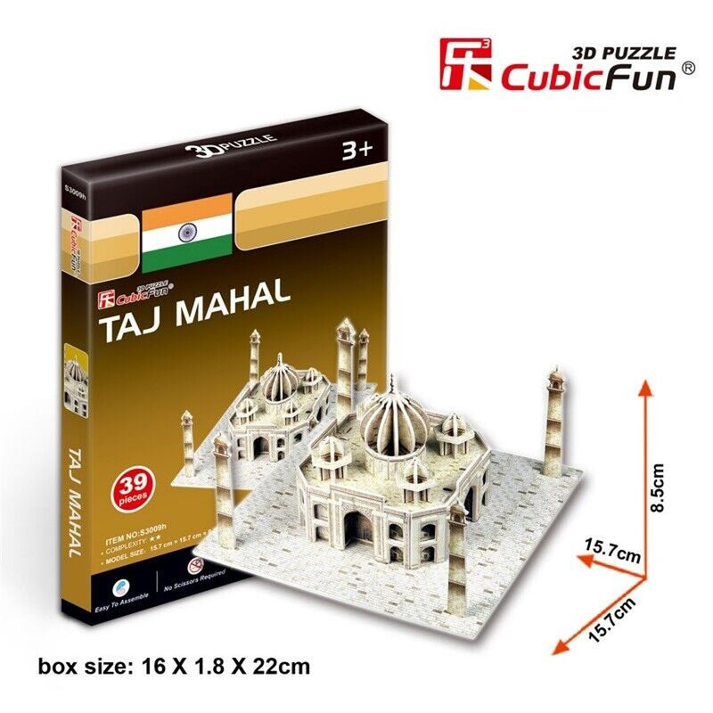 Cubic Fun Taj Mahal 39pcs 3D Puzzle Model Building Kit
