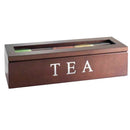 Unigift Wooden Tea Box - Brown 5 Compartments