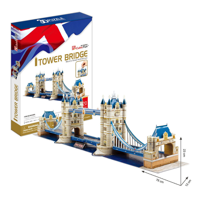 Cubic Fun Tower Bridge 120pcs 3D Puzzle Model Building Kit