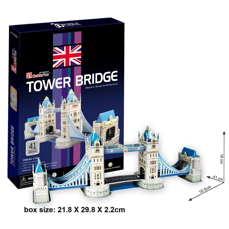 Cubic Fun Tower Bridge 41pcs 3D Puzzle Model Building Kit
