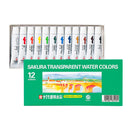Sakura Sakura Artists Transparent Watercolour Paint Tubes